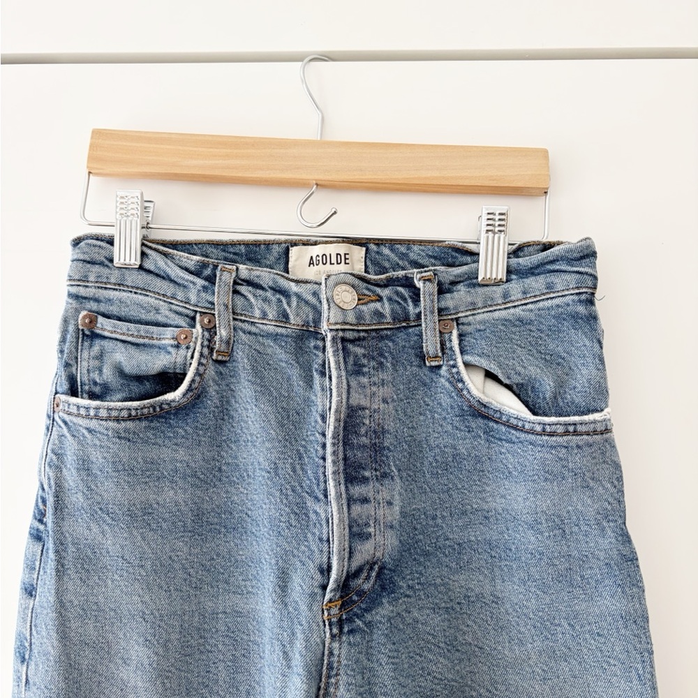 Agolde Riley High Rise Crop Jeans - Picture 10 of 11